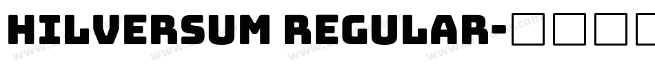 Hilversum Regular字体转换